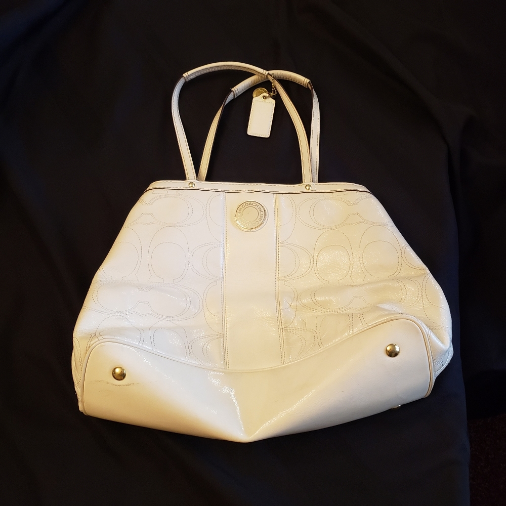 Coach patent leather tote/purse